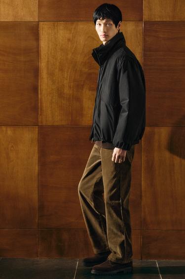 BOXY FIT PUFFER JACKET - Dark anthracite by Zara