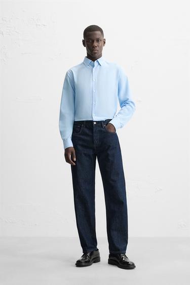 STRETCH SHIRT - Sky blue by Zara