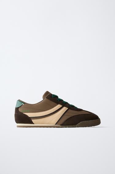 CONTRAST PLIMSOLLS - Brown by Zara