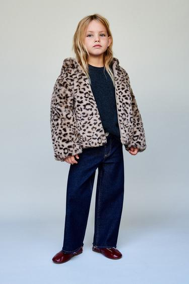 ANIMAL PRINT FAUX FUR JACKET - Leopard by Zara