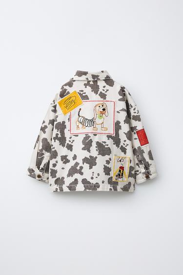 TOY STORY © DISNEY PIXAR COW PRINT TWILL OVERSHIRT - Ecru / Black by Zara