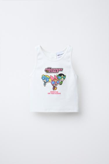 THE POWERPUFF GIRLS™ RIBBED TANK TOP - White by Zara