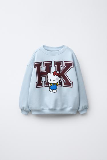 HELLO KITTY © SANRIO PRINT SWEATSHIRT - Light blue by Zara