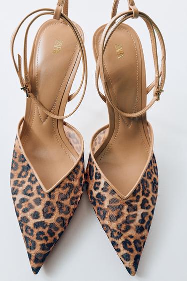 PRINTED MESH SHOES - Leopard by Zara