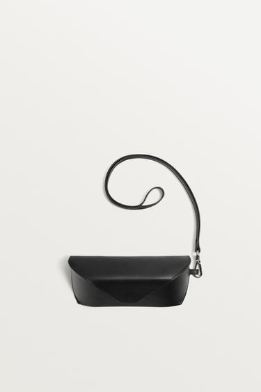 LEATHER GLASSES CASE - Black by Zara