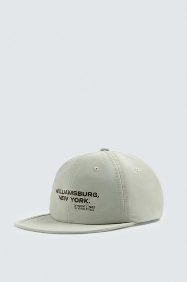 EMBROIDERED FLAT PEAK CAP - Butter by Zara