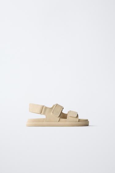 LEATHER SANDALS - Sand Brown by Zara