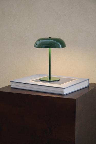 MONOCHROME CORDLESS TABLE LAMP - Green by Zara