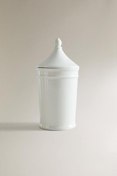 CERAMIC JAR - Ecru by Zara