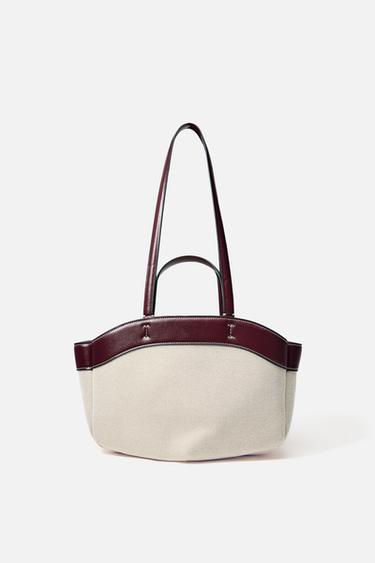 CANVAS TOTE BAG - Ecru by Zara
