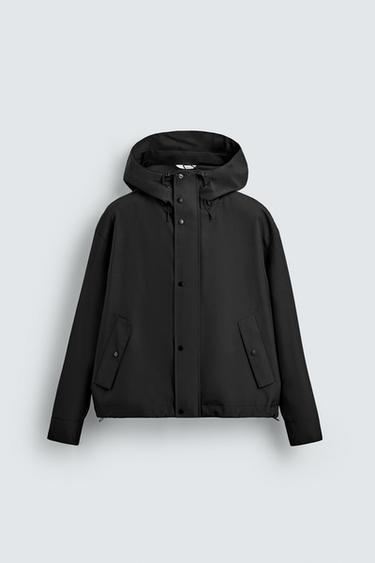 WATER-REPELLENT TECHNICAL JACKET - Black by Zara