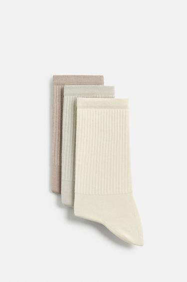 3-PACK OF RIB SOCKS - various by Zara
