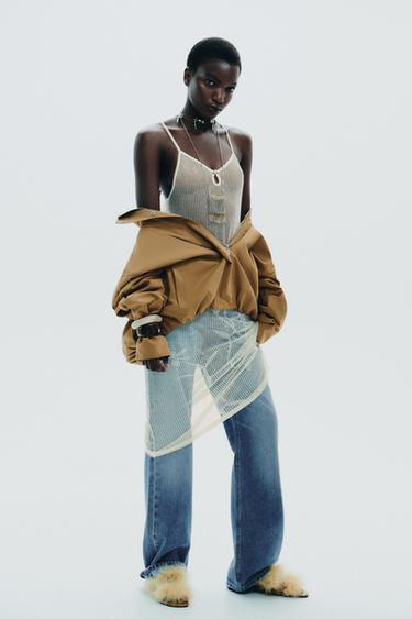 FEATHER STRAP SANDALS - Yellow by Zara