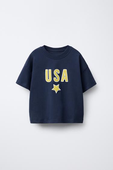 PATCH T-SHIRT - Blue by Zara - Image 0