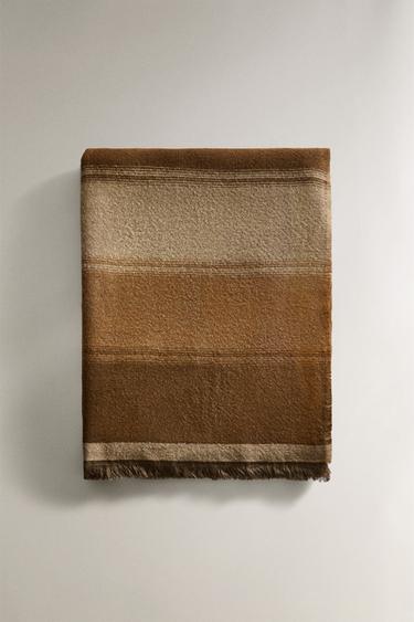 STRIPED COTTON THROW - striped by Zara