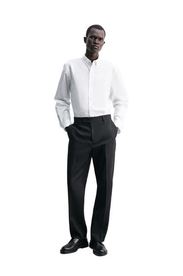 REGULAR FIT POPLIN SHIRT - White by Zara