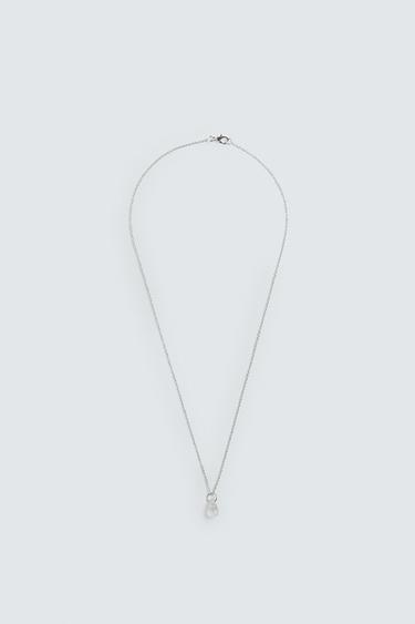 STONE PENDANT CHAIN - Ice by Zara