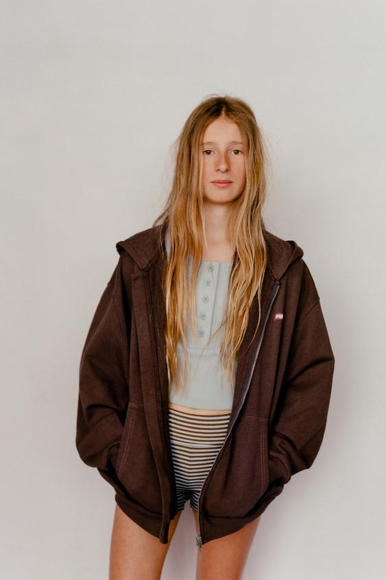 PUKAS SURF STRIPED CYCLING LEGGINGS - Brown by Zara - Image 0
