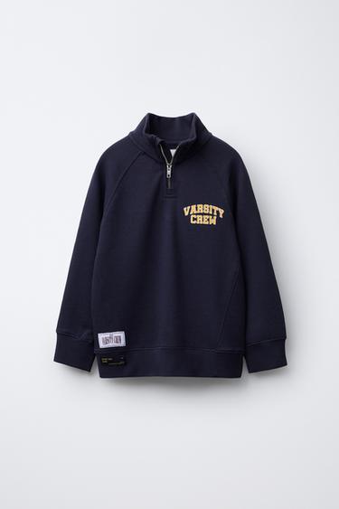 VARSITY JOGGING SWEATSHIRT - Navy blue by Zara