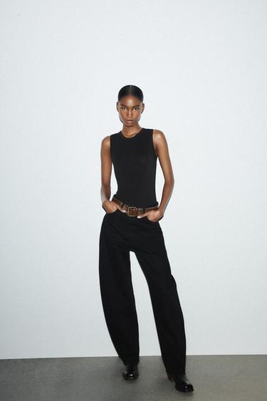 SLEEVELESS BODYSUIT - Black by Zara