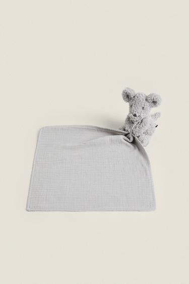 CHILDREN’S MOUSE CUDDLY SOFT TOY - Grey by Zara - Image 0