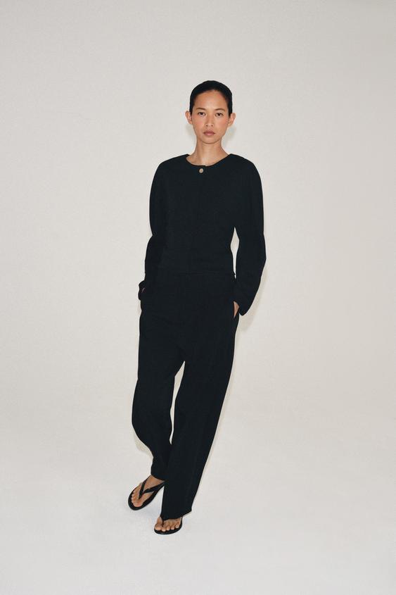 BUTTONED JACKET - Black by Zara - Image 0