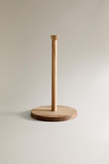 ACACIA WOOD ROLL HOLDER - Light beige by Zara - Image 0