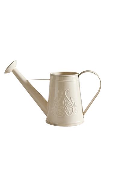 STEEL GARDEN WATERING CAN - Cream by Zara