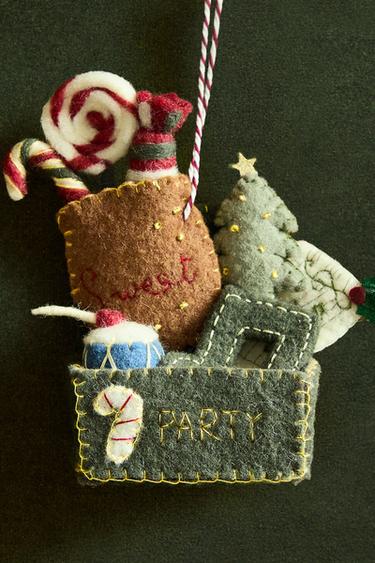 WOOL GAME BOX CHRISTMAS TREE DECORATION - Multicoloured by Zara