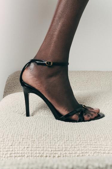 HIGH-HEEL BUCKLE SANDALS - Black by Zara