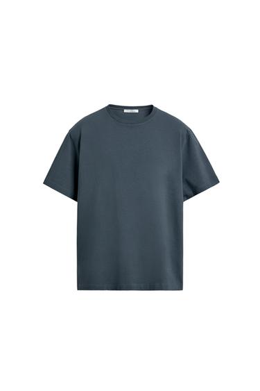 BASIC MEDIUM WEIGHT T-SHIRT /02 - Bluish by Zara