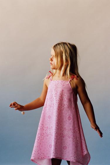 ASYMMETRIC PRINTED DRESS - Pink by Zara