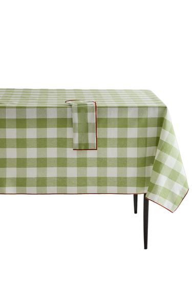GINGHAM COTTON TABLECLOTH - Green by Zara