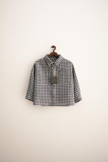 ZARA TIMELESS - GINGHAM CHECK SHIRT - Blue by Zara - Image 0
