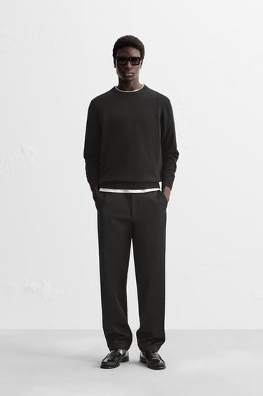 100% CASHMERE SWEATER - Black by Zara