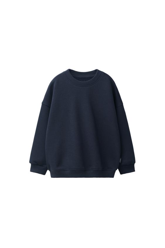 PLAIN SWEATSHIRT - Navy blue by Zara - Image 0