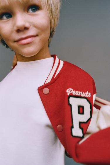 SNOOPY PEANUTS™ BOMBER JACKET - Burgundy by Zara
