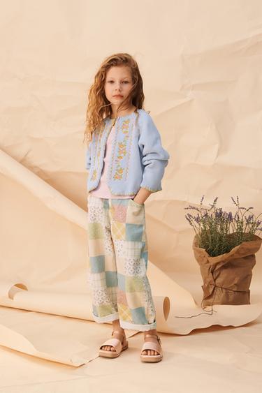 PATCHWORK BARREL TROUSERS - Multicoloured by Zara