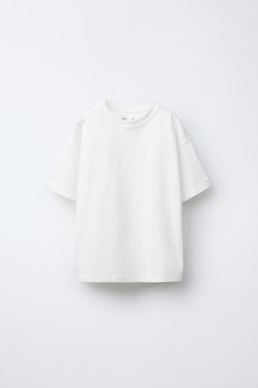 PLAIN MEDIUM WEIGHT T-SHIRT - White by Zara