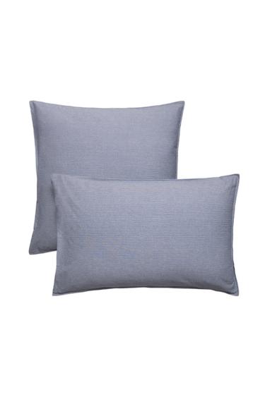 STRIPED PILLOWCASE - Blue by Zara