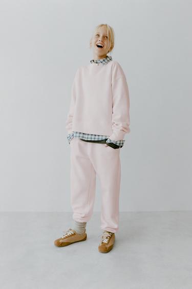 BASIC FLEECE JOGGING TROUSERS - Pink by Zara