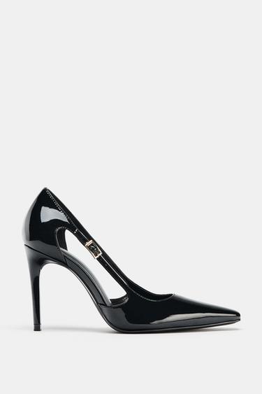 HIGH-HEEL SHOES WITH SIDE CUT-OUTS - Black by Zara