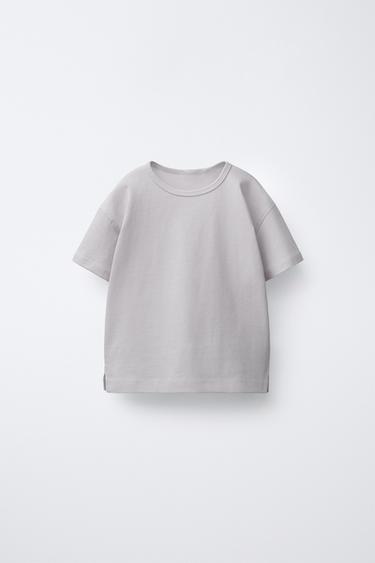 PLAIN T-SHIRT - Taupe grey by Zara