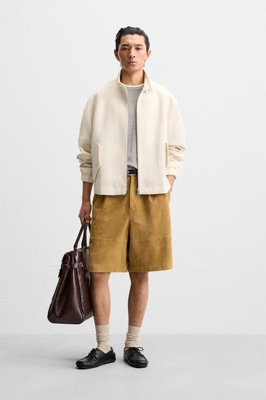 COTTON TEXTURED JACKET - Ecru by Zara - Image 0