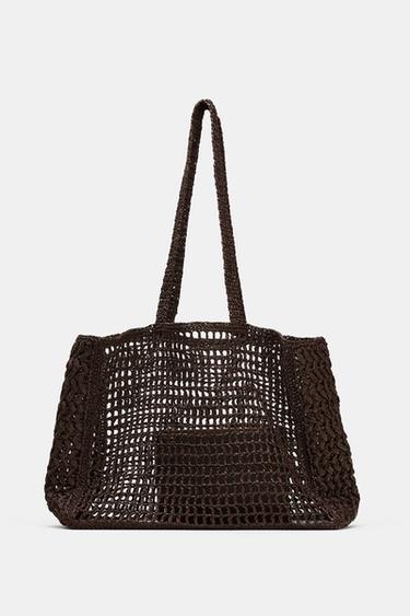 BRAIDED MAXI TOTE BAG - Brown by Zara