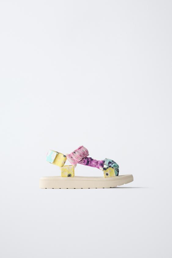 TECHNICAL PAISLEY SANDALS - Multicoloured by Zara - Image 0