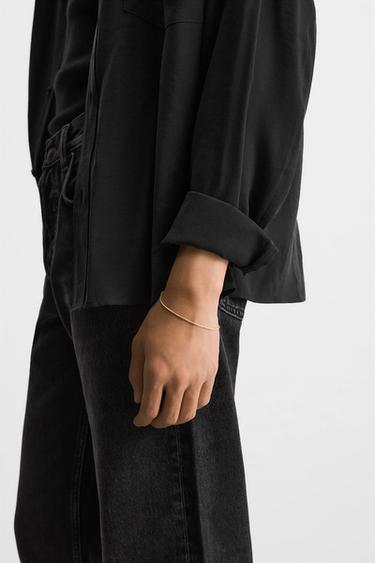 METAL CORD BRACELET - Gold by Zara - Image 0