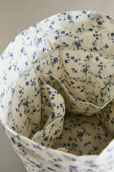 BLUE FLORAL BABY BUCKET BAG - Blue by Zara