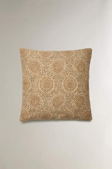 LINEN CUSHION COVER - Light beige by Zara - Image 0