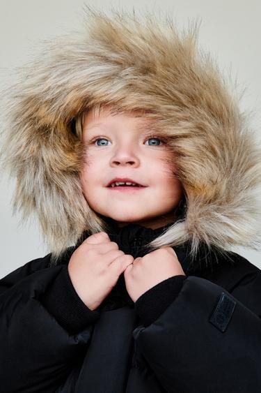 LONG 50% FEATHER AND 50% DOWN WATER-REPELLENT AND WIND-RESISTANT PUFFER JACKET - Black by Zara